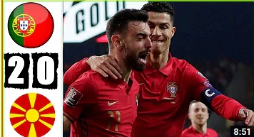 Portugal vs North Macedonia 2-0