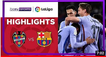 Levante 2-3 Barcelona | LaLiga 21/22 Match Highlights