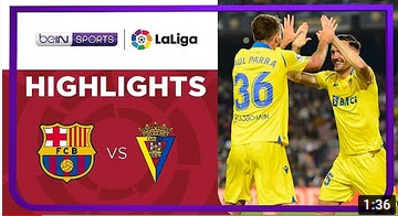 Barcelona 0-1 Cadiz | LaLiga 21/22 Match Highlights