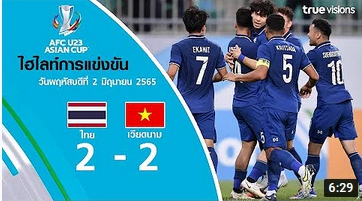 ไฮไลท์ฟุตบอล AFC U23 ASIAN CUP ทีมชาติไทย พบ เวียดนาม