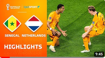 เซเนกัล 0-2 เนเธอร์แลนด์/ ฟุตบอลโลก 2022