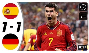 สเปน 1-1 เยอรมนี/ฟุตบอลโลก 2022